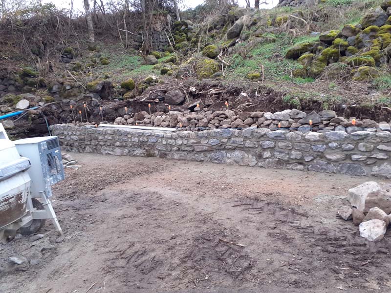 Construction Mur de Driaudes