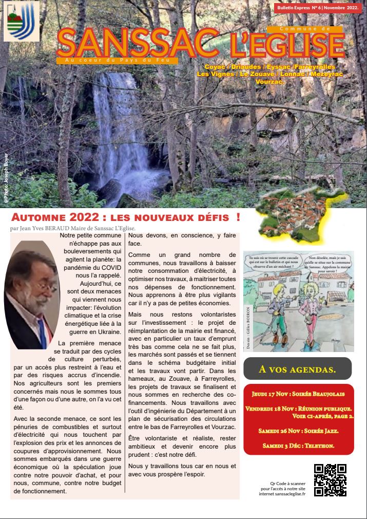 Bulletin Municipal Novembre 2022.