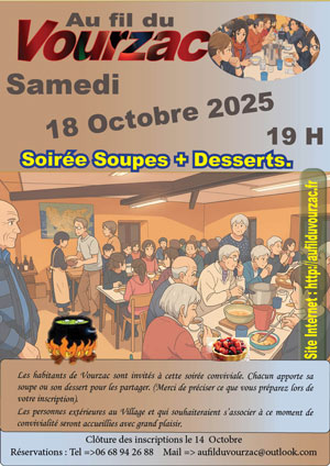 Soirée Soupes Vourzac.