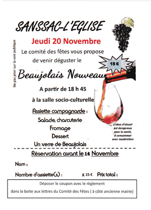 Le Beaujolais Nouveau arrive !﻿🍷